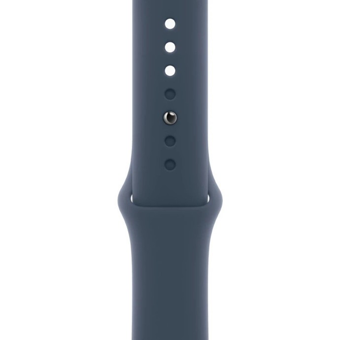 Смарт-часы Apple Watch Series 9 GPS + Cellular 45mm Silver Alu. Case w. Storm Blue S. Band - M/L (MRMH3)  Фото №1