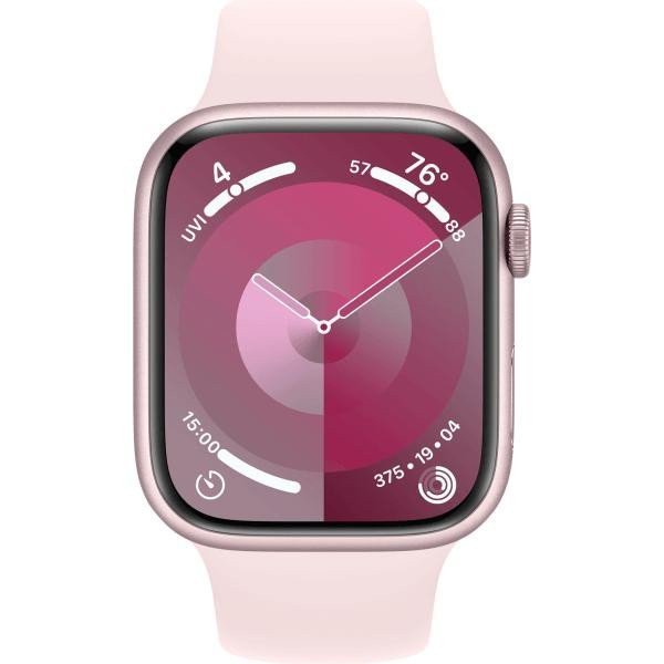 Смарт-часы Apple Watch Series 9 GPS + Cellular 45mm Aluminum Case w. Light Pink Sport Band - M/L (MRML3)