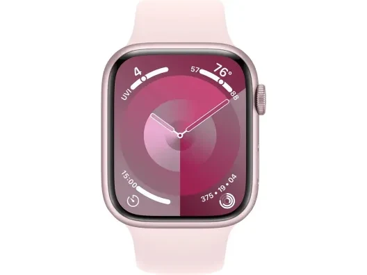 Смарт-часы Apple Watch Series 9 GPS + Cellular 45mm Aluminum Case w. Light Pink Sport Band - M/L (MRML3)  Фото №4