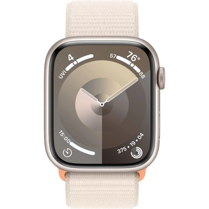 Смарт-часы Apple Watch Series 9 GPS + Cellular 45mm Starlight Alu. Case w. Starlight Sport Loop (MRMA3)  Фото №0