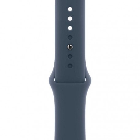 Смарт-годинник Apple Watch Series 9 GPS + Cellular 45mm Silver S. Steel Case w. Storm Blue S. Band - M/L (MRMP3)  Фото №1