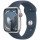 Смарт-годинник Apple Watch Series 9 GPS + Cellular 45mm Silver Aluminum Case w. Storm Blue Sport Band - S/M (MRMG3)