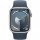 Смарт-годинник Apple Watch Series 9 GPS + Cellular 45mm Silver Aluminum Case w. Storm Blue Sport Band - S/M (MRMG3)  Фото №3