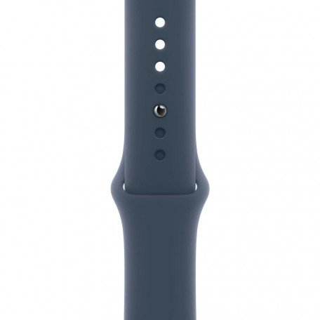 Смарт-годинник Apple Watch Series 9 GPS + Cellular 45mm Silver Aluminum Case w. Storm Blue Sport Band - S/M (MRMG3)  Фото №1