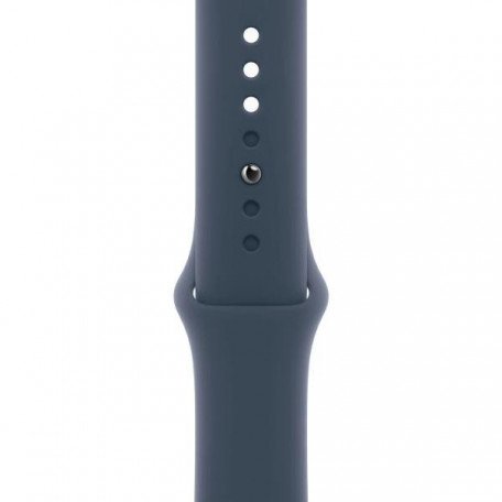 Смарт-годинник Apple Watch Series 9 GPS + Cellular 45mm Silver Aluminum Case w. Storm Blue Sport Band - S/M (MRMG3)  Фото №4