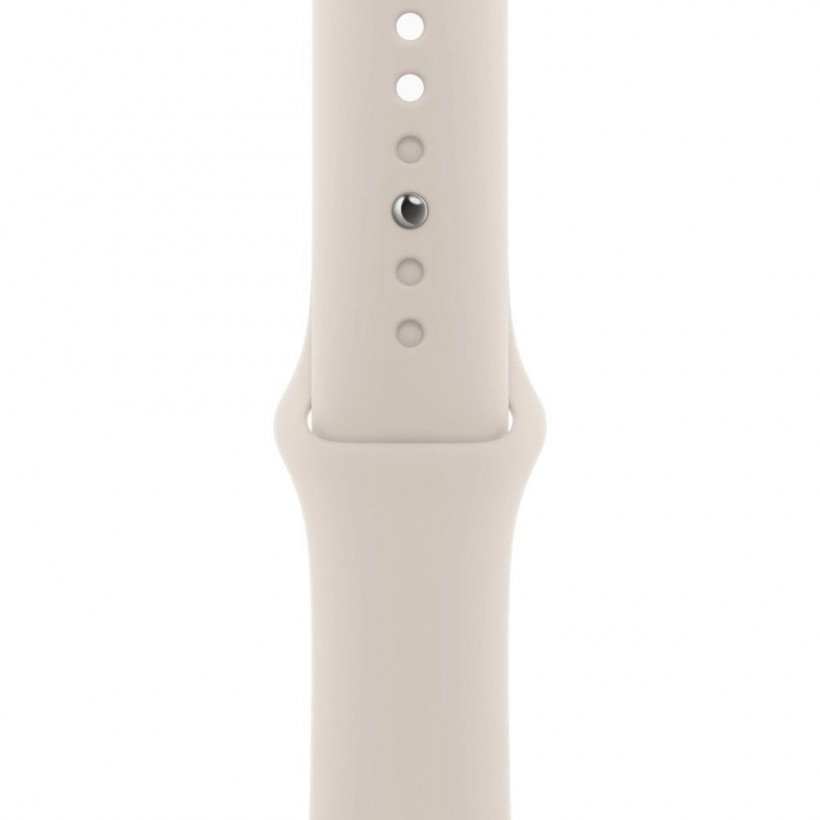 Смарт-годинник Apple Watch Series 9 GPS + Cellular 45mm Starlight Alu. Case w. Starlight Sport Band - S/M (MRM83)  Фото №1