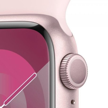 Смарт-часы Apple Watch Series 9 GPS + Cellular 45mm Pink Alu. Case w. Light Pink Sport Band - S/M (MRMK3)  Фото №1