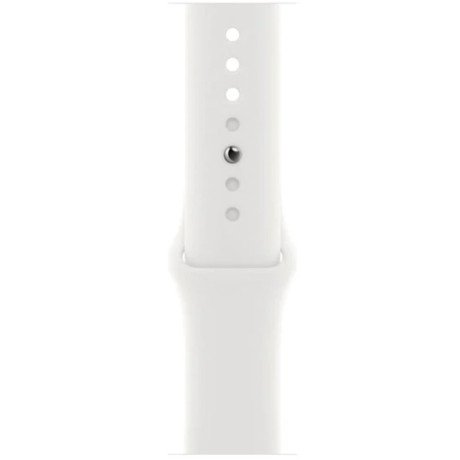 Смарт-годинник Apple Watch Series 8 GPS 45mm Silver Aluminum Case with White S. Band - S/M (MP6P3/MP6T3)  Фото №2