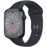 Смарт-годинник Apple Watch Series 8 GPS 45mm  Midnight Aluminum Case w. Midnight Sport Band - M/L (MNUL3)