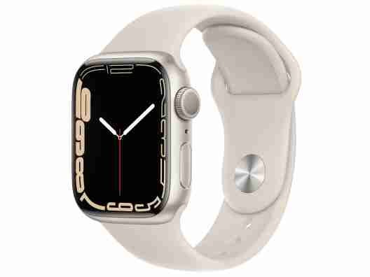 Смарт-часы Apple Watch Series 7 GPS + Cellular 41mm Starlight Aluminum Case With Starlight Sport Band (MKH83)  Фото №2