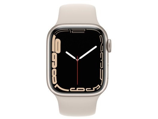 Смарт-часы Apple Watch Series 7 GPS + Cellular 41mm Starlight Aluminum Case With Starlight Sport Band (MKH83)  Фото №3