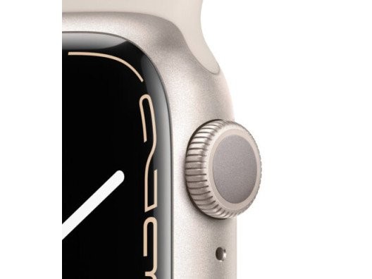 Смарт-часы Apple Watch Series 7 GPS + Cellular 41mm Starlight Aluminum Case With Starlight Sport Band (MKH83)  Фото №4