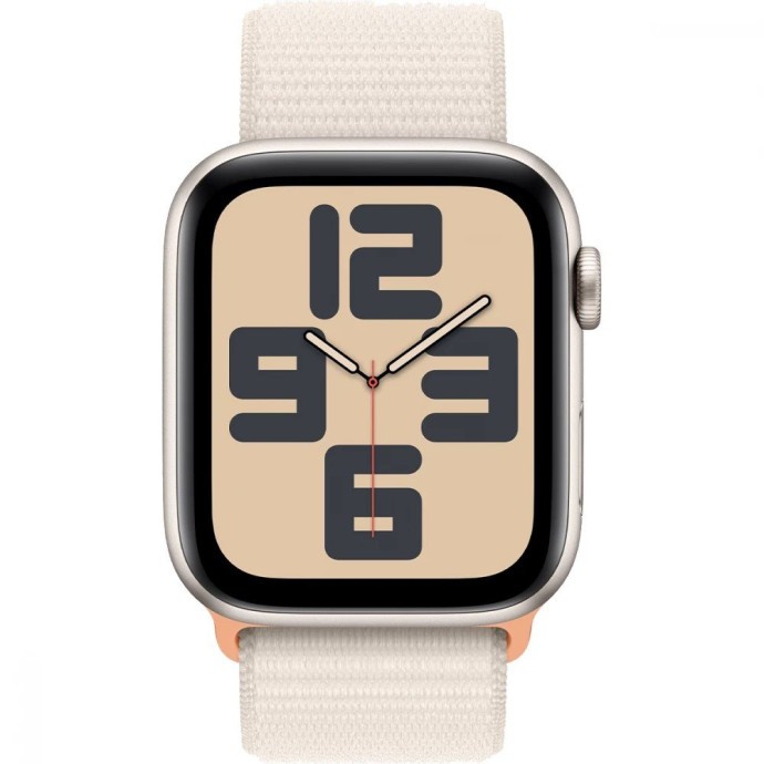 Смарт-годинник Apple Watch SE 2 GPS + Cellular 44mm Starlight Aluminum Case w. Starlight Sport Loop (MRH13/MRH23)