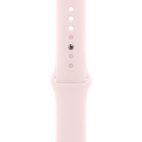 Смарт-часы Apple Watch Series 9 GPS 41mm Pink Aluminum Case w. Light Pink S. Band - S/M (MR933)  Фото №1