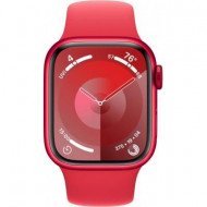Смарт-часы Apple Watch Series 9 GPS 41mm PRODUCT RED Alu. Case w. PRODUCT RED Sport Band - S/M (MRXG3) 