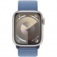 Смарт-годинник Apple Watch Series 9 GPS 41mm Starlight Aluminum Case w. Winter Blue Sport Loop (MR9K3)