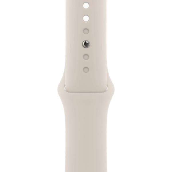 Смарт-годинник Apple Watch Series 9 GPS 41mm Starlight Aluminum Case w. Starlight Sport Band - M/L (MR8U3)  Фото №2