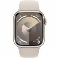 Смарт-годинник Apple Watch Series 9 GPS 41mm Starlight Aluminum Case w. Starlight Sport Band - M/L (MR8U3)