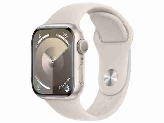 Смарт-часы Apple Watch Series 9 GPS 41mm Starlight Aluminum Case w. Starlight Sport Band - M/L (MR8U3)  Фото №3