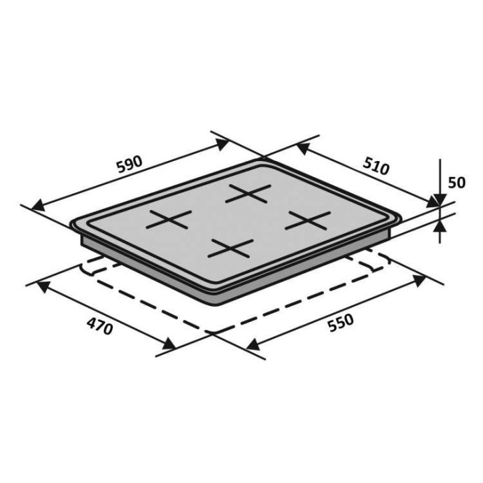 Варочная поверхность газовая Ventolux HG L7 S (X)  Фото №5