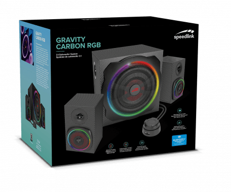 Акустическая система SpeedLink GRAVITY 2.1 CARBON RGB (4027301380262)  Фото №0
