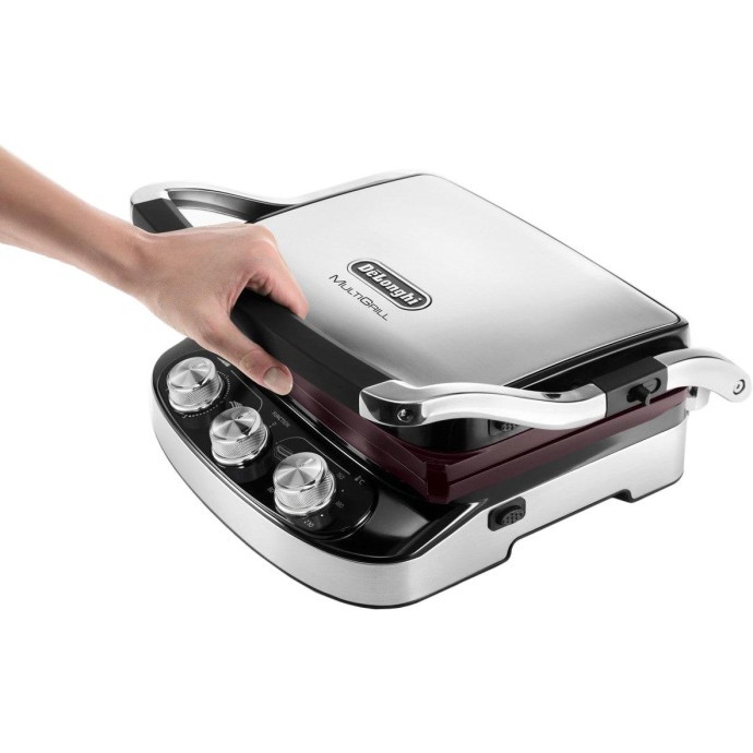 Электрогриль прижимной Delonghi CGH 910 Steel BK  Фото №1