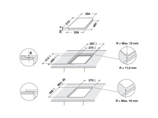 Варильна поверхня електрична Whirlpool WS Q0530 NE  Фото №2