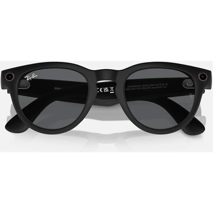 Смарт-окуляри Ray-Ban Смарт-окуляри Meta Headliner Matte Black Frame/Charcoal Black Lenses (RW4009 601S87 50-23)  Фото №0