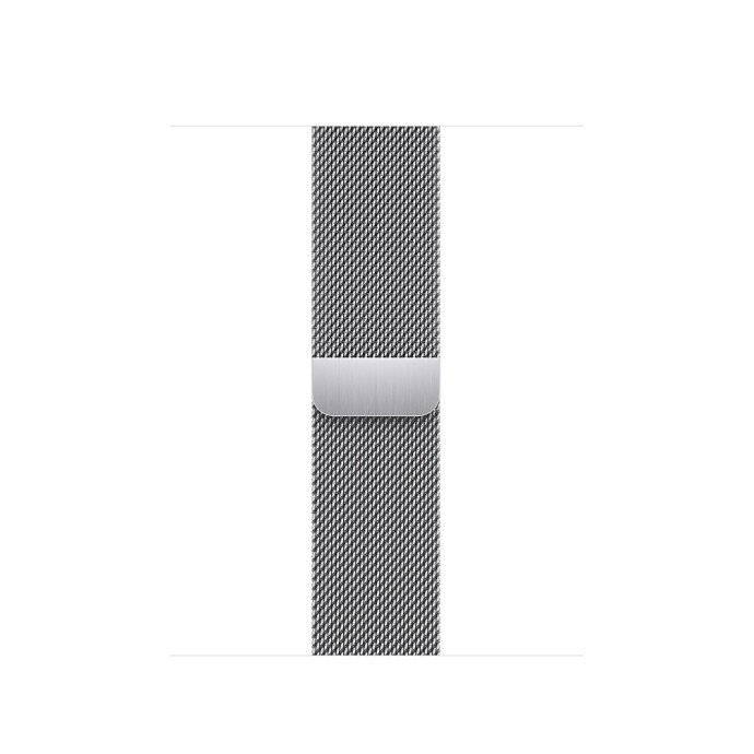 Смарт-годинник Apple Watch Series 8 GPS + Cellular 41mm Silver Stainless Steel Case with Milanese Loop Silver (MNJ73/MNJ83)  Фото №1