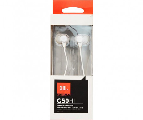 Навушники з мікрофоном JBL C50HI White (JBLC50HIWHT)  Фото №2