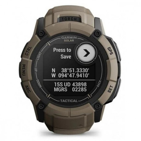 Смарт-часы Garmin Instinct 2X Solar - Tactical Edition Coyote Tan (010-02805-12/02/64)  Фото №2