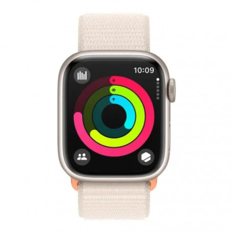 Смарт-годинник Apple Watch Series 9 GPS 41mm Starlight Aluminum Case w. Starlight S. Loop (MR8V3)  Фото №1