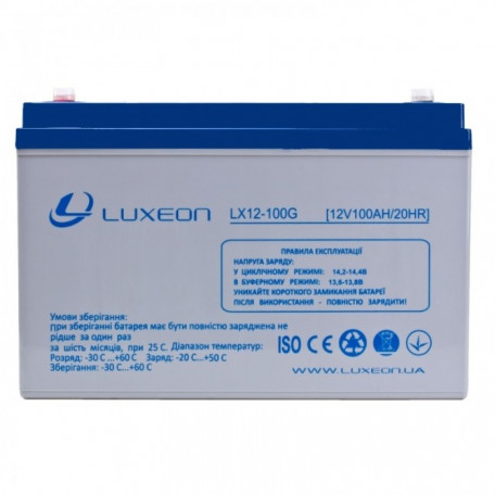 Акумулятор Luxeon LX12-100G 12V 100Ah  Фото №0