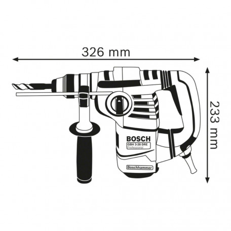 Перфоратор Bosch GBH 3-28 DRE Professional 061123А000  Фото №3