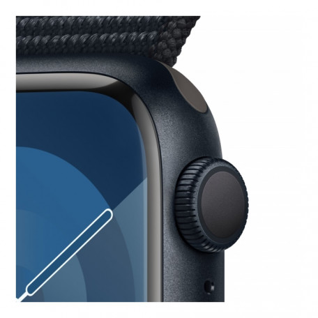 Смарт-годинник Apple Watch Series 9 GPS + Cellular 45mm Midnight Alu. Case w. Midnight S. Loop (MRMF3)  Фото №2