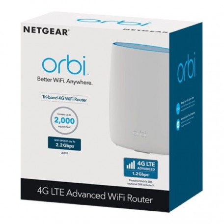 Беспроводной маршрутизатор (роутер) Netgear Orbi LBR20 4G LTE (LBR20100EUS)  Фото №3