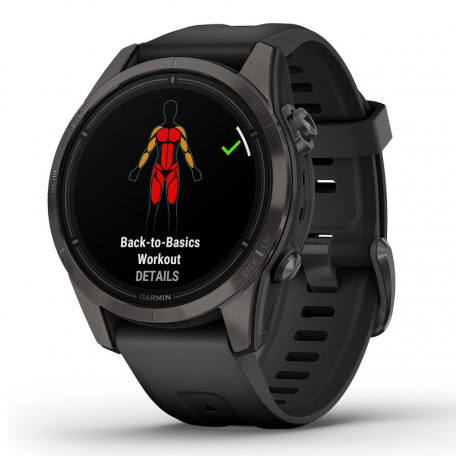 Смарт-часы Garmin Epix Pro Gen 2 Sapphire 42mm Carbon G. DLC Ti. with Black Band (010-02802-14/1)  Фото №2