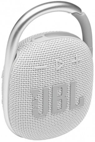 Портативные колонки JBL Clip 4 ые колонки JBL Clip 4 White (JBLCLIP4WHT)  Фото №1