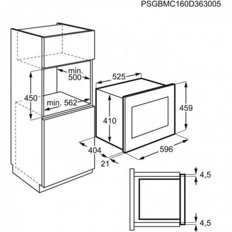 Микроволновка с грилем AEG MBE2658DEM  Фото №1