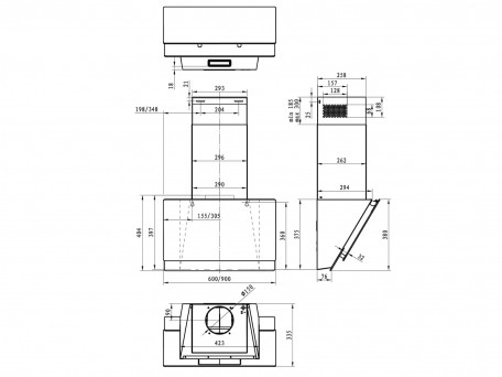 Витяжка похила Gorenje WHI649EXGW  Фото №0