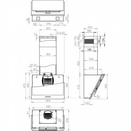 Вытяжка наклонная Gorenje WHI6SYW  Фото №3