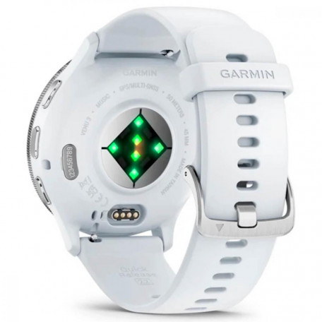 Смарт-годинник Garmin Venu 3 Silver Stainless Steel Bezel with Whitestone Case and Silicone Band (010-02784-00/50)  Фото №4