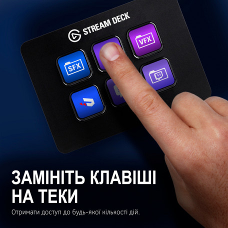 Контролер для стрімінга Elgato Stream Deck Mini Black (10GAI9901)  Фото №7