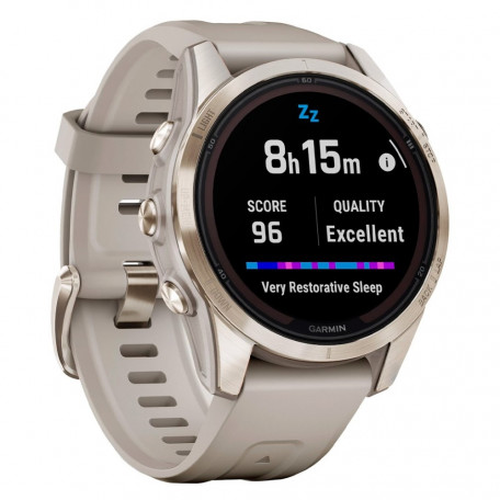 Смарт-часы Garmin Fenix ??7S Pro Sapphire Solar Soft Gold w. Limestone L. Band (010-02776-30)  Фото №1