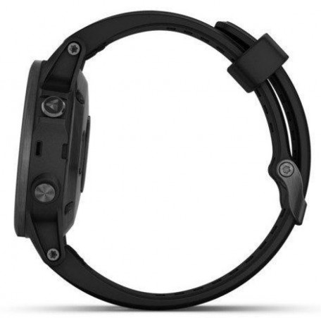 Спортивний годинник Garmin Fenix 5 Plus Sapphire Black with Black Band (010-01988-00/010-01988-01)  Фото №3