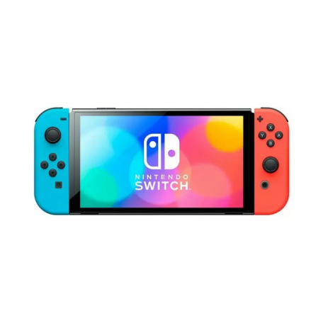 Портативна ігрова приставка Nintendo Switch OLED with Neon Blue and Neon Red Joy-Con (045496453442)  Фото №5