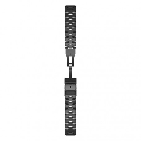 Ремешок Garmin QuickFit 22 Watch Bands Vented Titanium Bracelet with Carbon Grey DLC Coating (010-12863-09)  Фото №0