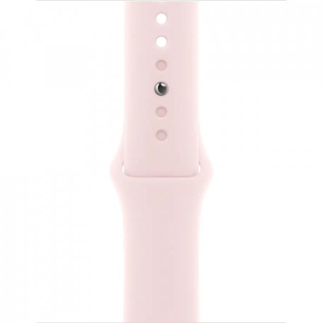 Смарт-часы Apple Watch Series 9 GPS + Cellular 41mm Pink Alu. Case w. Light Pink Sport Band - S/M (MRHY3)  Фото №1