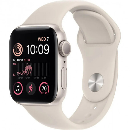 Смарт-годинник Apple Watch SE 2 GPS 40mm Starlight Aluminum Case w. Starlight S. Band - M/L (MNT63)  Фото №0