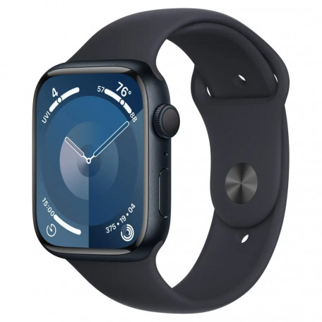 Смарт-годинник Apple Watch Series 9 GPS 45mm Midnight Aluminum Case w. Midnight S. Band - M/L (MR9A3)  Фото №0